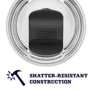 YETI Rambler 10 oz Wine Tumbler, Vacuum Insulated, Stainless Steel with MagSlider Lid, White