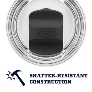 YETI Rambler 10 oz Wine Tumbler, Vacuum Insulated, Stainless Steel with MagSlider Lid, White