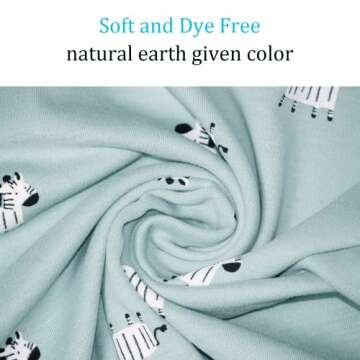 YANWANG 100% Cotton Baby Boys Girls Pajamas Set Long Sleeve Sleepwear(Green-zebra,12-24 Months)