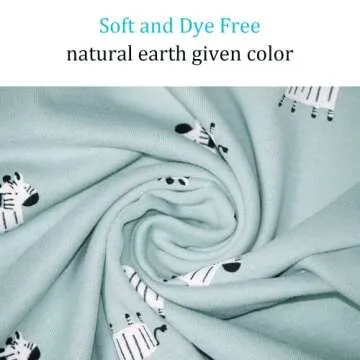 YANWANG 100% Cotton Baby Boys Girls Pajamas Set Long Sleeve Sleepwear(Green-zebra,12-24 Months)