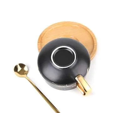 Peohud Tea Coffee Cup Set with Spoon and Saucer Set