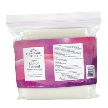 HERITAGE STORE Organic Cotton Flannel for Wellness Packs