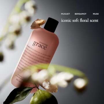 philosophy amazing grace eau de toilette spray, shower gel & body cream trio