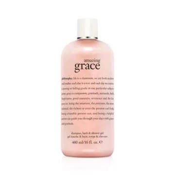 philosophy amazing grace eau de toilette spray, shower gel & body cream trio