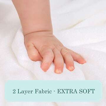 HIPHOP PANDA Baby Animal Face Robe Viscose Derived From Bamboo for 0-9 Months - 2 Layer Softest Baby Bath Hooded Robe, Bear