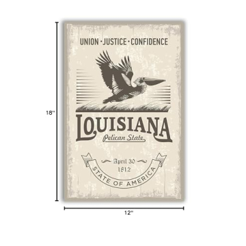 Louisiana State Poster Print for Home and Office
