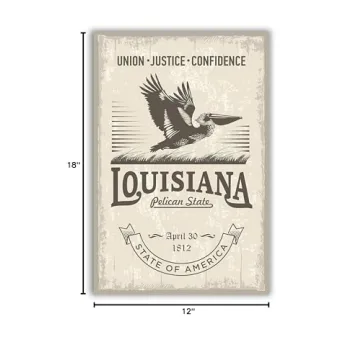 Louisiana State Poster Print for Home and Office