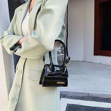 Chrase Mini Crossbody Bags for Women Handbags 17colors #1, Stone White