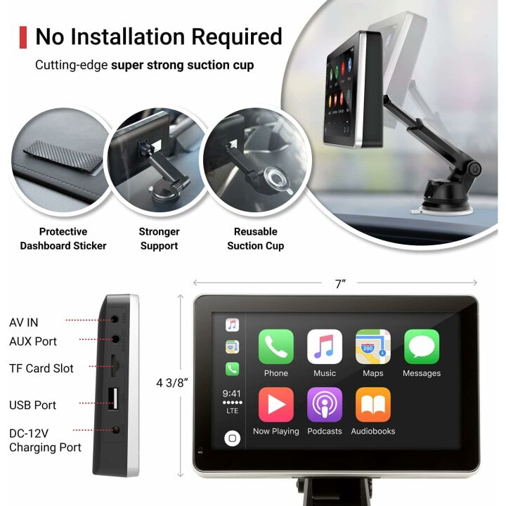 INTELLIDASH Multimedia Player with CarPlay and Android Auto