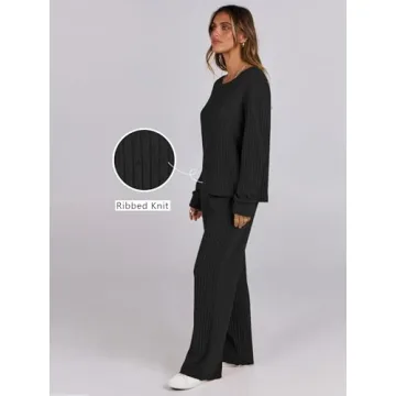 Stylish ANRABESS Women's Lounge Pajamas Set to Relax