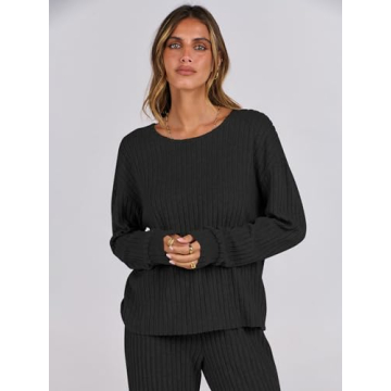 Stylish ANRABESS Women's Lounge Pajamas Set to Relax