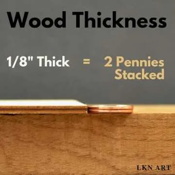 Unfinished Hamsa Wood Cut Out Available in a Variety of Sizes and Thicknesses (1/8” Thickness, Small 4.1" x 5" (Package of 10))