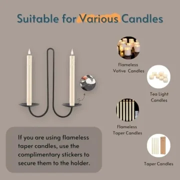 Libra Style Wall Candle Holder Set of 2 for Elegant Decor