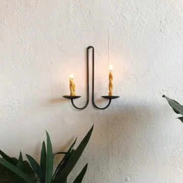 Libra Style Wall Candle Holder Set of 2 for Elegant Decor