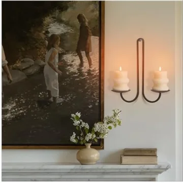 Libra Style Wall Candle Holder Set of 2 for Elegant Decor