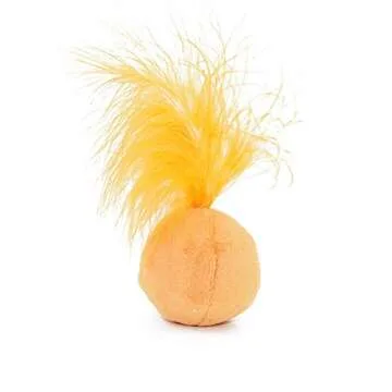 PETFAVORITES Furry Rattle Ball Cat Toy - Interactive Fun