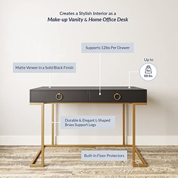 BELLEZE Modern Vanity Table - Stylish and Versatile Design