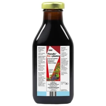 Floradix Liquid Iron & Vitamin Formula for Energy Boost