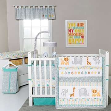 Grey Elephant Crib Mobile - Baby Mobile for Crib - Musical Crib Mobile - Fun Whimsical Musical Mobile for Cribs - Rotating Nursery Mobile for Crib - Baby Crib Mobile for Boys and Girls