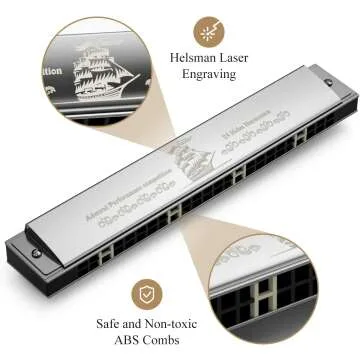 Eastar Admiral 24 Holes Tremolo Harmonica for All Ages