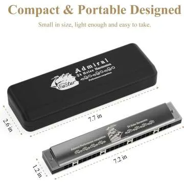 Eastar Admiral 24 Holes Tremolo Harmonica for All Ages