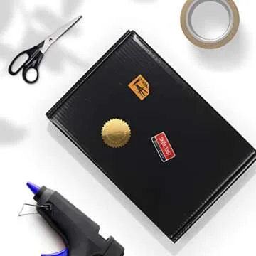 ZBEIVAN 9x6x2 Black Small Shipping Boxes, 20 Packs Corrugated Cardboard Mailer Boxes for Packaging Small Business Mailing Gifts Wrap Boxes with Lids