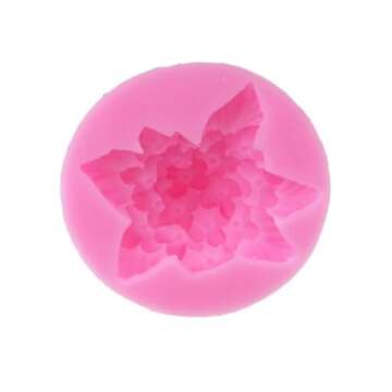 Fondant Molds,Hydrangea Silicone Mold Chocolate Fondant Cake Baking Mold Gypsum Soap Mold Ornaments Decorative Glue Drop Mold