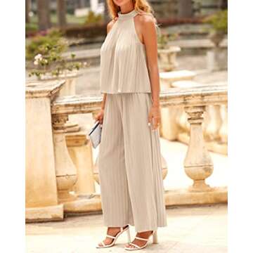 Dowerme Women's 2 Piece Outfits Elegant Summer Apparel