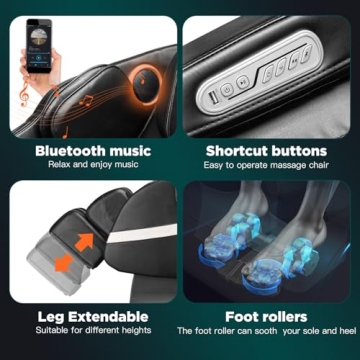 BestMassage Zero Gravity Full Body Massage Chair with Heat