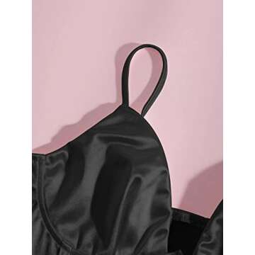 SansoiSan Women V Neck Spaghetti Straps Corset Top Sleeveless Slim Sexy Backless Crop Cami Top,Black Medium