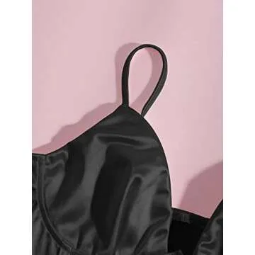 SansoiSan Women V Neck Spaghetti Straps Corset Top Sleeveless Slim Sexy Backless Crop Cami Top,Black Medium