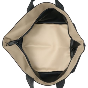 HERVE CHAPELIER Casual Bag Noir/Mastic for Everyday Use