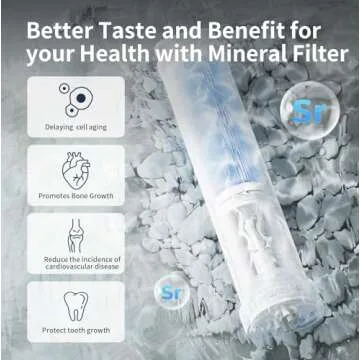 TOKIT Reverse Osmosis Water Filter Countertop, NSF/ANSI 58,T1 RO Whole House Water Filtration System with Alkaline Remineralization Filter, Dual 1.4L Pure Water Pitchers, No Installation