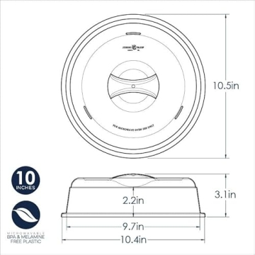Nordic Ware Microwave Cover Set - BPA-Free, 10-Inch