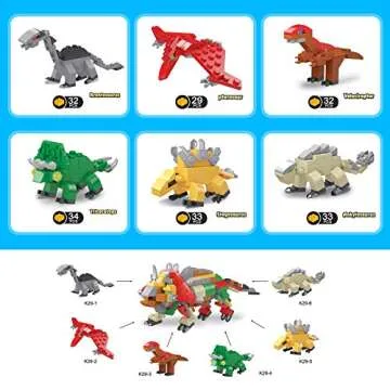 Dinosaur Eggs with Building Blocks for Easter Fun