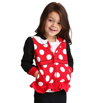 Disney Baby Girls Minnie Mouse Costume Zip-up Hoodie