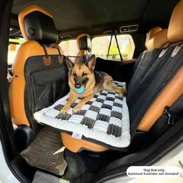 Non-Slip Plaid Dog Bed & Couch Cover for Travel