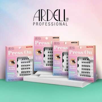 Ardell Naked Press On DIY Lash Clusters, Eyelash Extension Kit, Individual Lashes, Pre-Glued Underlash, Natural Look Soft Volume, with Applicator, 1-pack