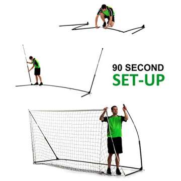 QUICKPLAY Kickster Elite Portable Soccer Goal 18.5 x 6.5'