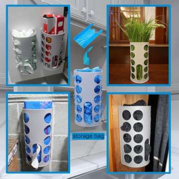 Plastic Bag Holder (2sets/pack) Grocery Bag Holder Good for storing plastic bags under the sink,Wall-mounted space-saving sock organizer and panty organizer in the cloakroom.kitchen gadgets KozyGather