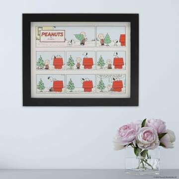 Peanuts Christmas Comic Strip Wall Decor for Home