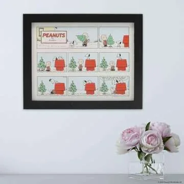 Peanuts Christmas Comic Strip Wall Decor for Home