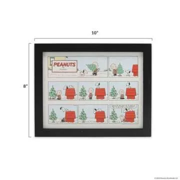 Peanuts Christmas Comic Strip Wall Decor for Home