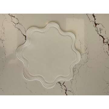 Haven Faux Leather Scalloped Placemat for Dining