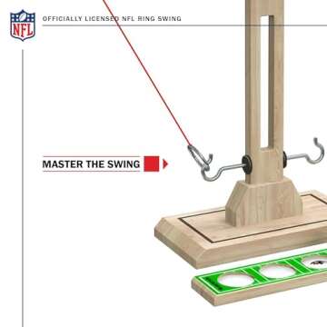 Wild Sports NFL Baltimore Ravens Wooden Ring Swing Battle - Head-to-Head Ring Toss Hook & Ring Game ...