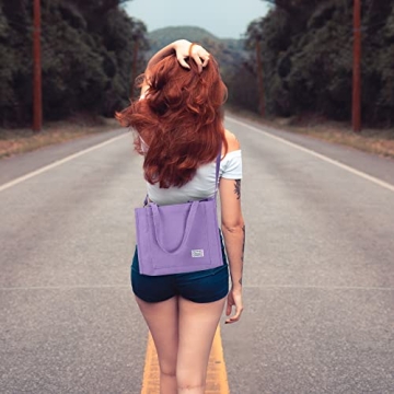 Vintage Casual Corduroy Tote Bag for Stylish Women