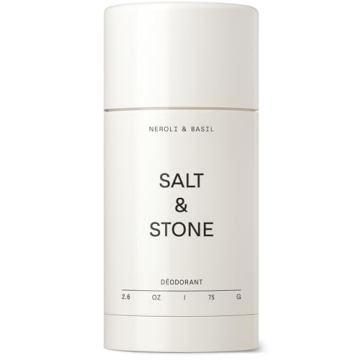 Salt & Stone Natural Deodorant for Women & Men - Neroli & Basil | Extra Strength Natural Deodorant |...
