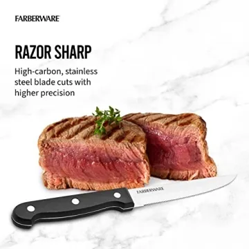 Farberware Never Needs Sharpening Stainless Steel Steak Knives