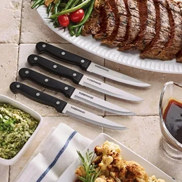 Farberware Never Needs Sharpening Stainless Steel Steak Knives