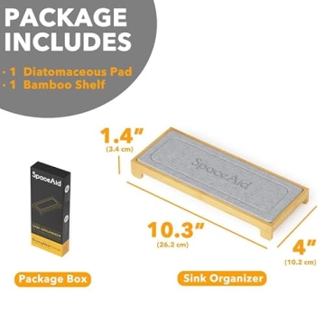 Elegant Instant Dry Sink Organizer for Kitchen and Bath